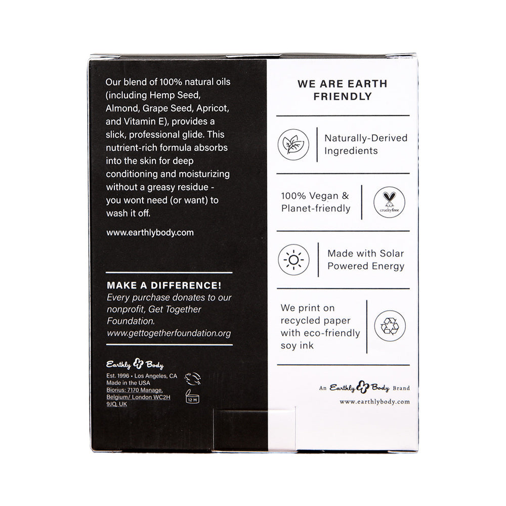 EARTHLY BODY HEMP SEED HOLIDAY MASSAGE OIL TRIO GIFT SET: MISTLETOE MISCHIEF, TINSEL TEASE, YULE BE BEGGING