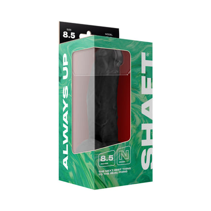 SHAFT - MODEL N 8.5 IN. LIQUID SILICONE DONG WITH BALLS BLACK