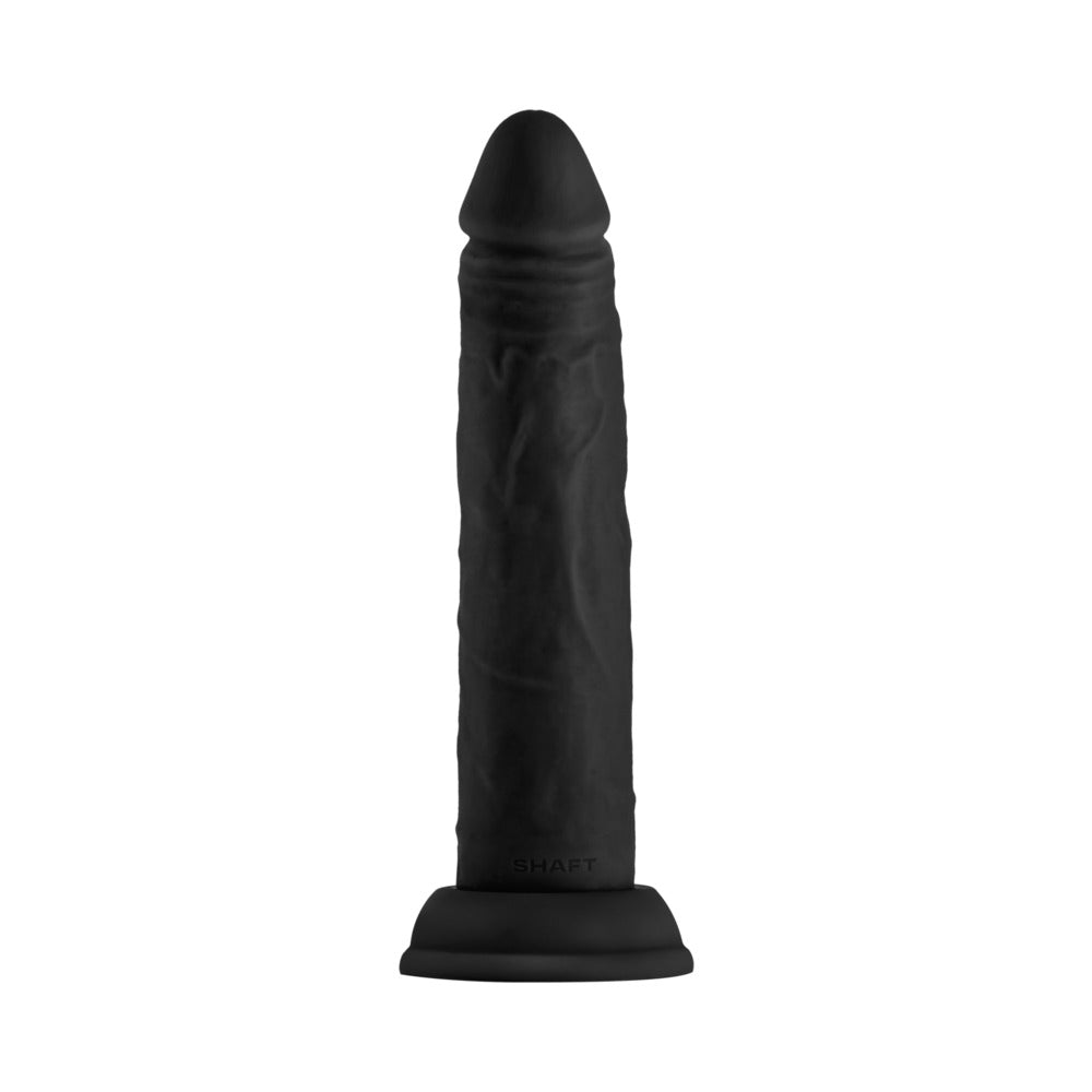 SHAFT - MODEL J 7.5 IN. LIQUID SILICONE DONG BLACK