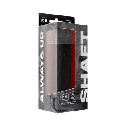 SHAFT - MODEL J 7.5 IN. LIQUID SILICONE DONG BLACK