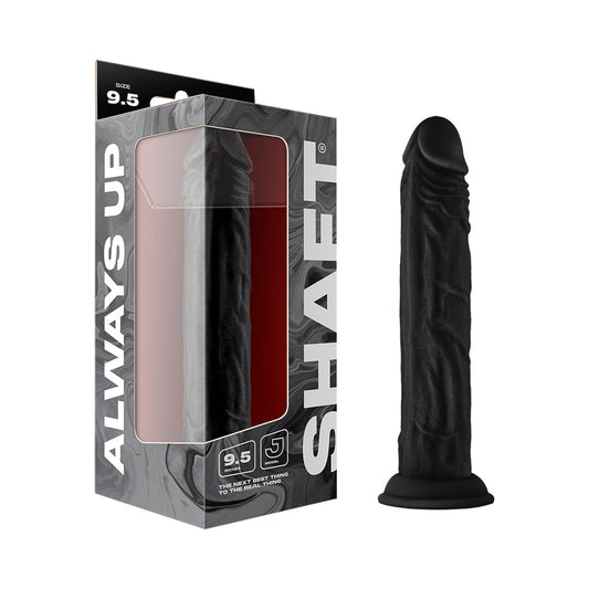 SHAFT MODEL J 9.5 IN. LIQUID SILICONE DONG BLACK