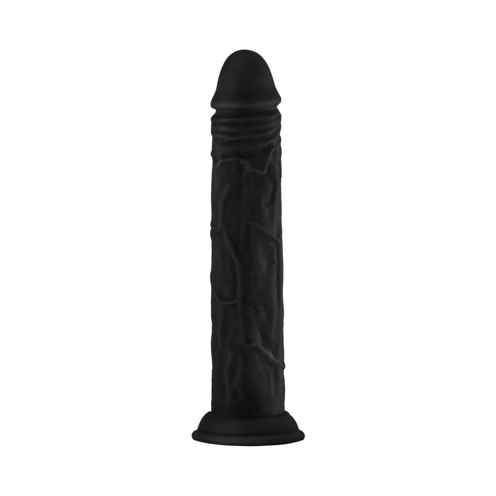 SHAFT MODEL J 9.5 IN. LIQUID SILICONE DONG BLACK