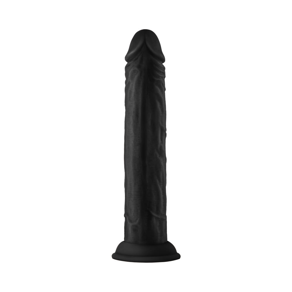 SHAFT MODEL J 9.5 IN. LIQUID SILICONE DONG BLACK