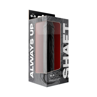 SHAFT - MODEL J 9.5 IN. LIQUID SILICONE DONG BLACK