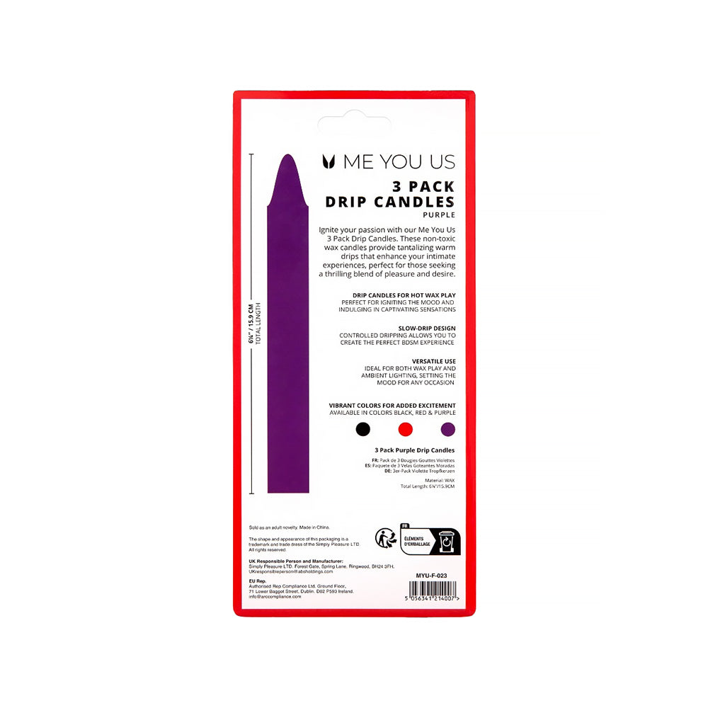 ME YOU US - DRIP CANDLES 3 PACK