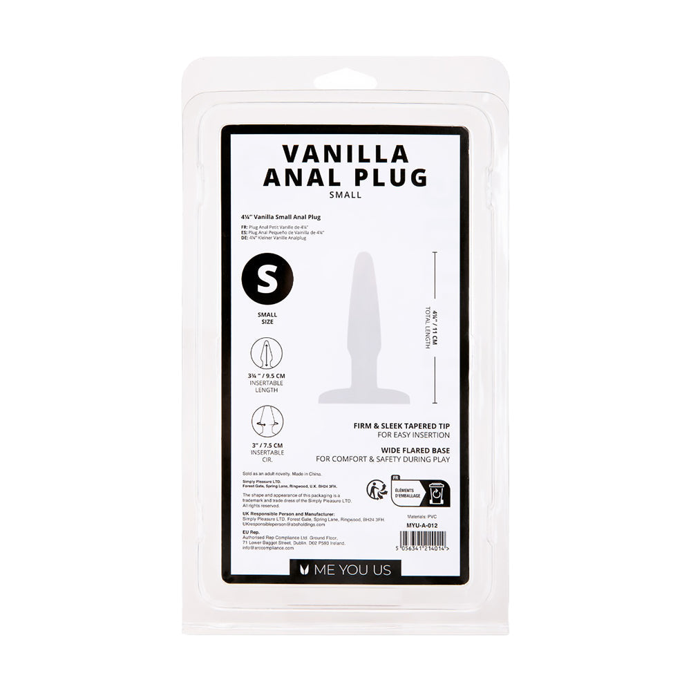 ME YOU US - VANILLA SMALL ANAL PLUG