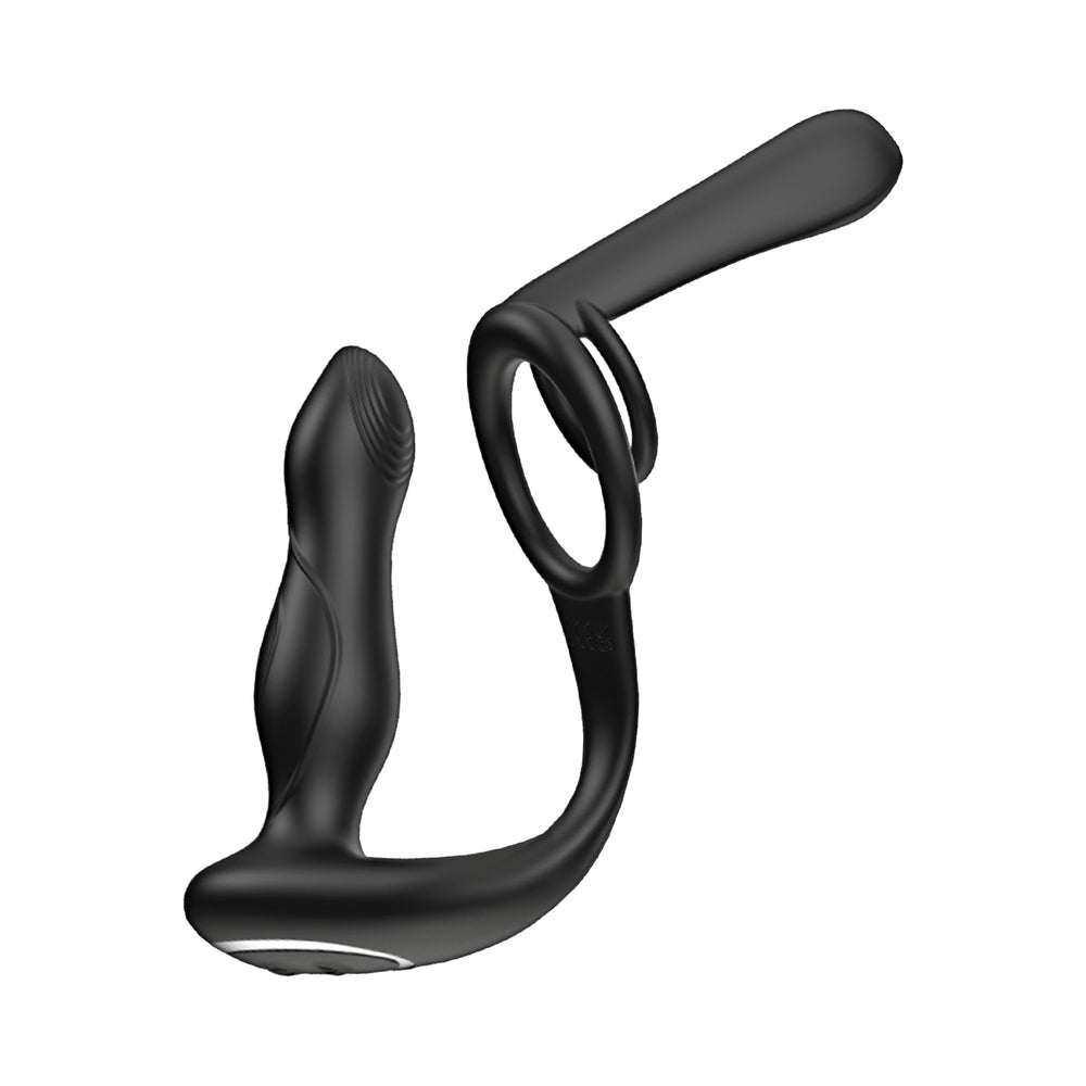 ENHANCER VIBRO PLUG & PENIS SHEATH BLACK