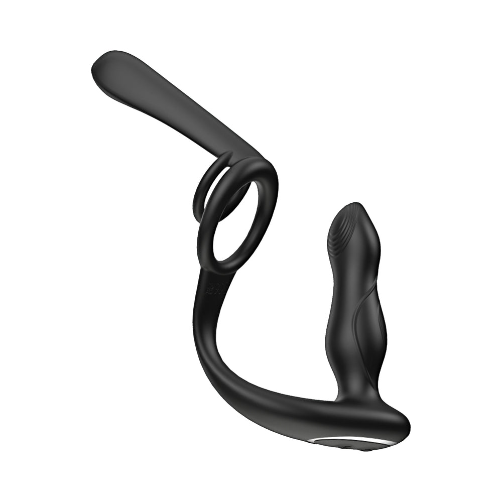 ENHANCER VIBRO PLUG & PENIS SHEATH BLACK