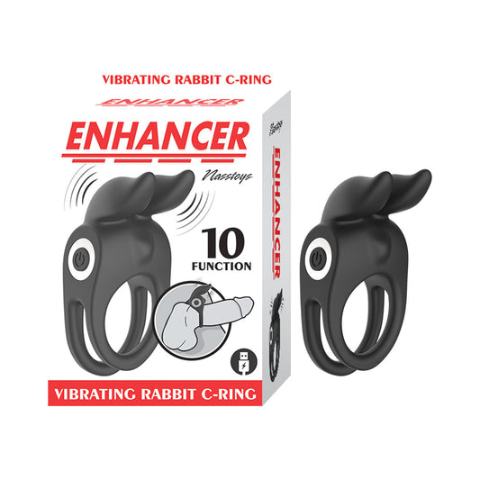 NASSTOYS - ENHANCER VIBRATING RABBIT C-RING BLACK
