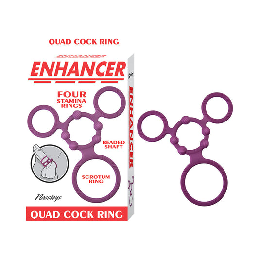NASSTOYS - ENHANCER QUAD COCKRING RUBINE RED