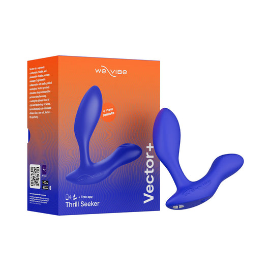 WE-VIBE - VECTOR+ DUAL STIMULATION PROSTATE MASSAGER ROYAL BLUE