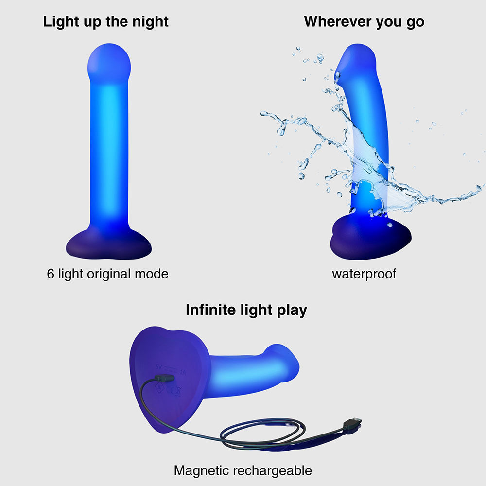 LOVELY PLANET - DILDO RESPLANDESCENTE AJUSTABLE