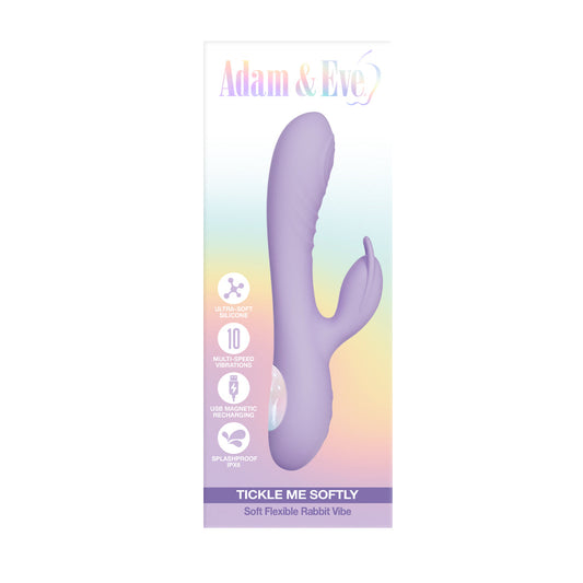 ADAM & EVE TICKLE ME SOFTLY SOFT FLEXIBLE RABBIT VIBE