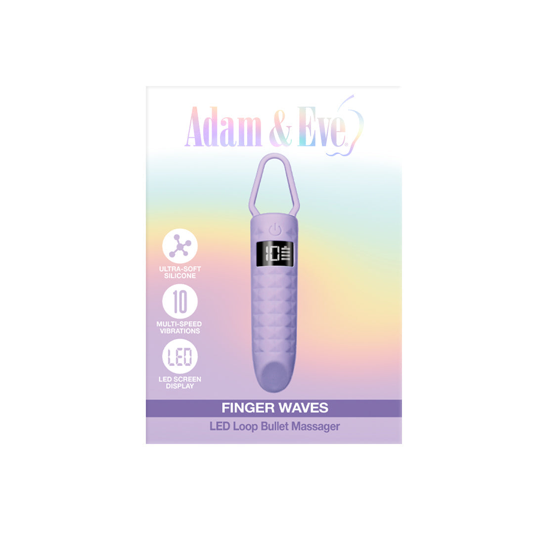 ADAM & EVE - VIBRADOR BALA LED DE ONDAS PARA DEDOS