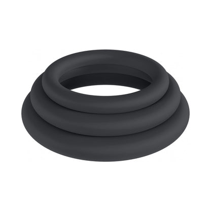SHOTS - LEVELZ CLASSIC SILICONE COCK RING SET OF 3 ( S )