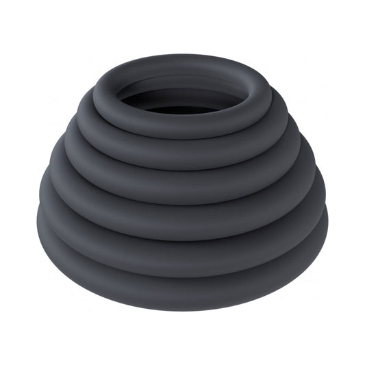 SHOTS - LEVELZ CLASSIC SILICONE COCK RING SET OF 6 ALL SIZES