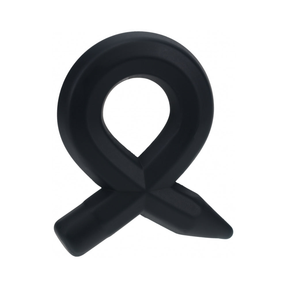 LEVELZ PENCIL LIQUID SILICONE COCK RING BLACK