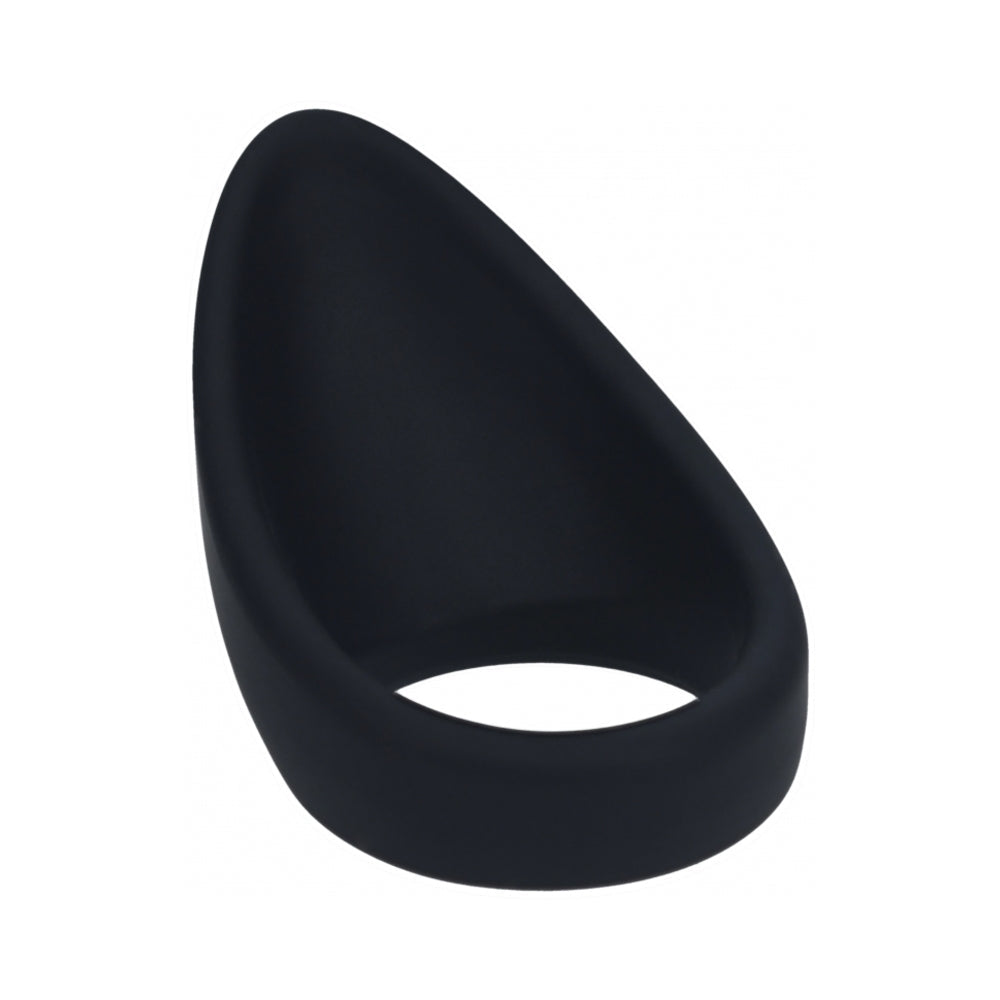 LEVELZ TEARDROP SILICONE COCK RING BLACK