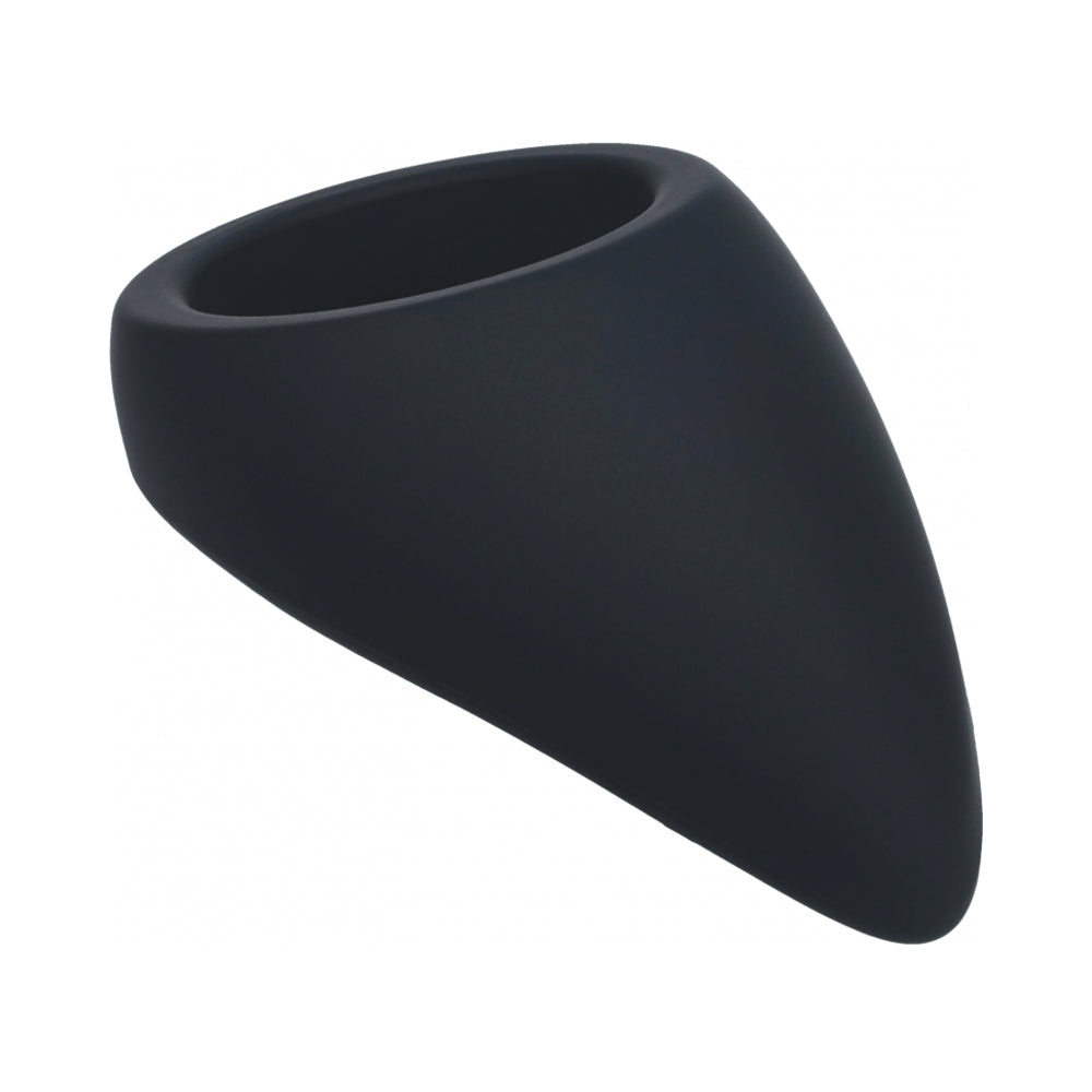LEVELZ TEARDROP SILICONE COCK RING BLACK