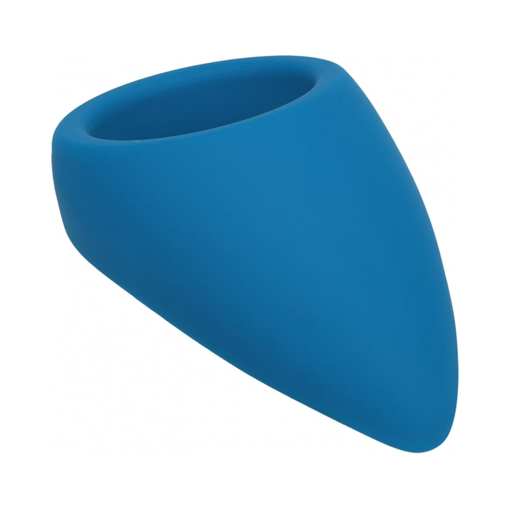 LEVELZ TEARDROP SILICONE COCK RING TEAL