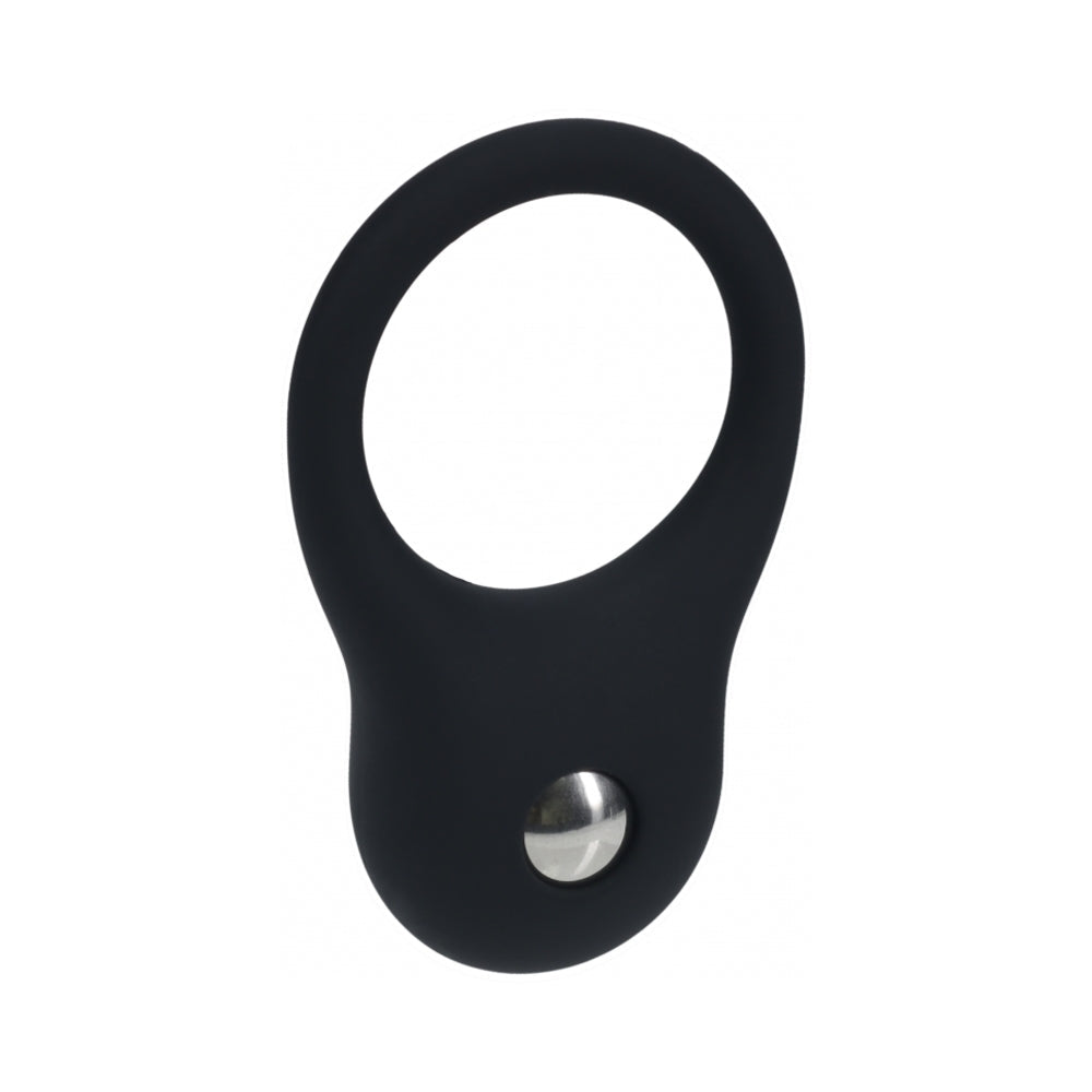 SHOTS - LEVELZ SILICONE TRAINING COCK RING SMALL BLACK