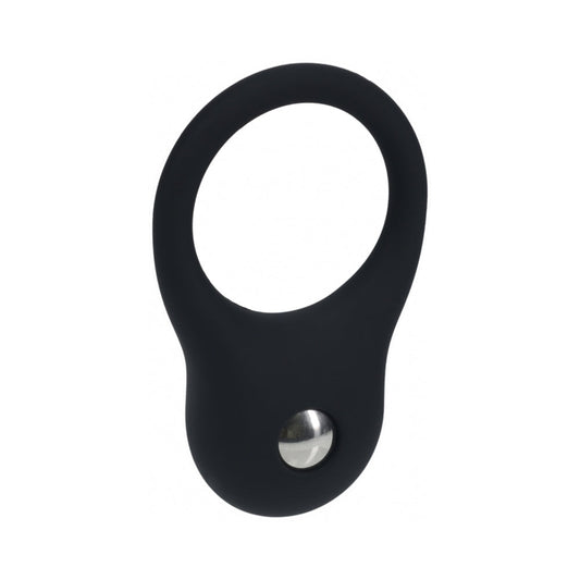 SHOTS - LEVELZ SILICONE TRAINING COCK RING SMALL BLACK