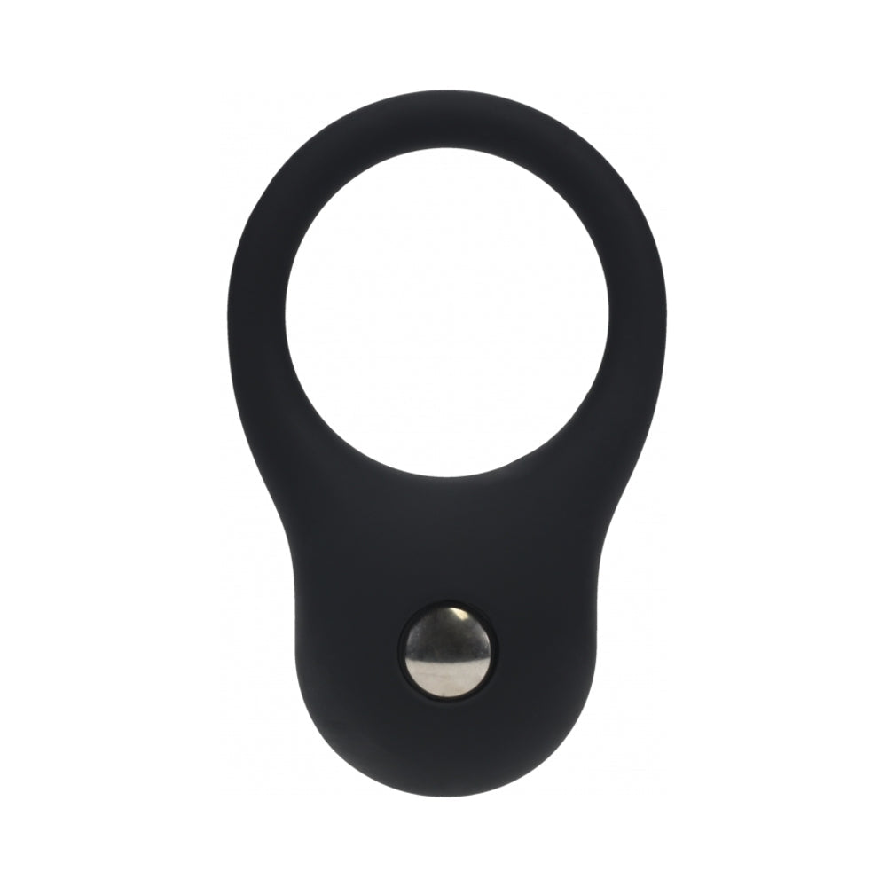 SHOTS - LEVELZ SILICONE TRAINING COCK RING SMALL BLACK