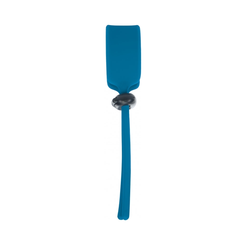 LEVELZ WIDE ADJUSTABLE SILICONE LASSO COCK RING 5MM TEAL