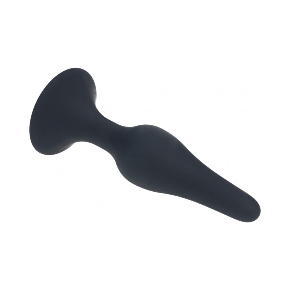 LEVELZ SLIM SILICONE ANAL PLUG SMALL BLACK