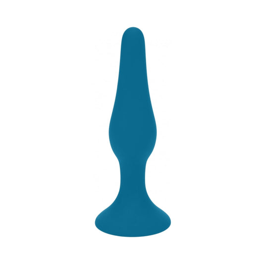 LEVELZ SLIM SILICONE ANAL PLUG SMALL TEAL