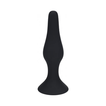 LEVELZ SLIM SILICONE ANAL PLUG LARGE BLACK