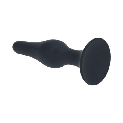 SHOTS - LEVELZ SLIM SILICONE ANAL PLUG LARGE BLACK