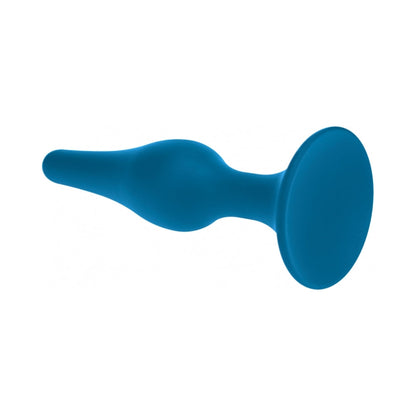 LEVELZ SLIM SILICONE ANAL PLUG XLARGE TEAL