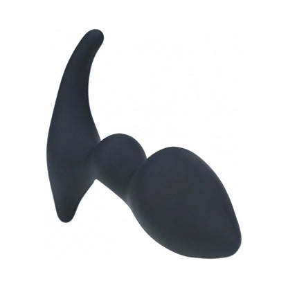 LEVELZ DOUBLE RIPPLE SILICONE PROSTATE MASSAGER BLACK