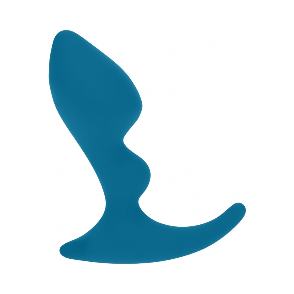 LEVELZ DOUBLE RIPPLE SILICONE PROSTATE MASSAGER TEAL