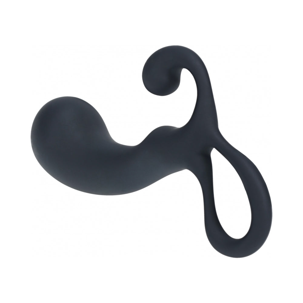 LEVELZ BULB WITH LOOP SILICONE PROSTATE MASSAGER SMALL BLACK
