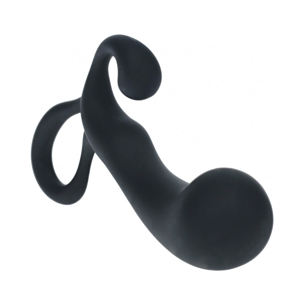 LEVELZ BULB WITH LOOP SILICONE PROSTATE MASSAGER SMALL BLACK