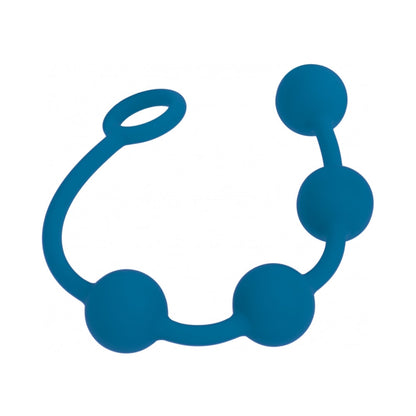 LEVELZ ROUND SILICONE ANAL BALLS MEDIUM 30MM TEAL