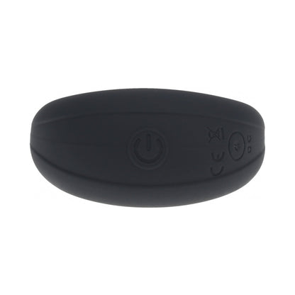 LEVELZ VIBRATING LIQUID SILICONE COCK & BALL RING BLACK
