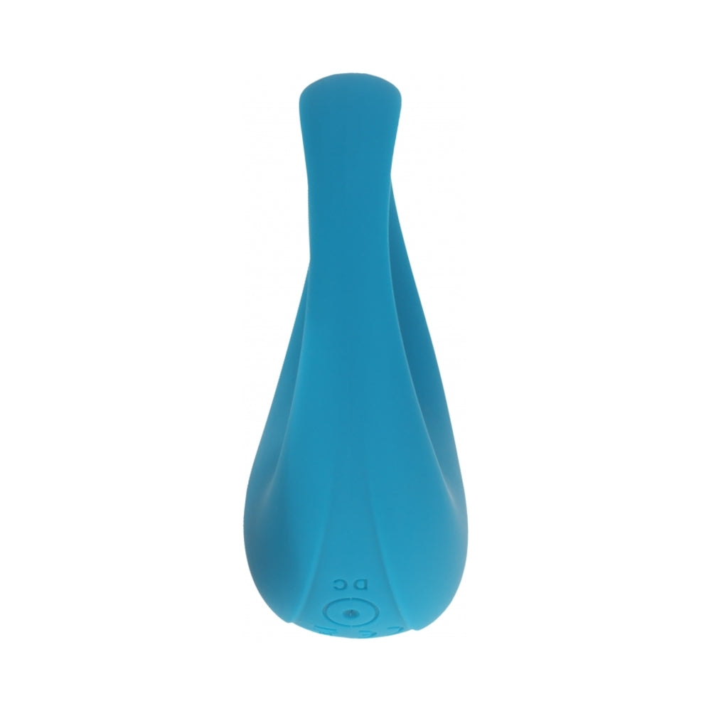 LEVELZ VIBRATING LIQUID SILICONE COCK & BALL RING TEAL