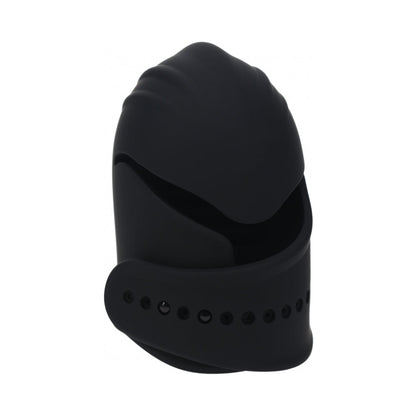 LEVELZ ADJUSTABLE VIBRATING SILICONE PENIS HEAD STIMULATOR BLACK