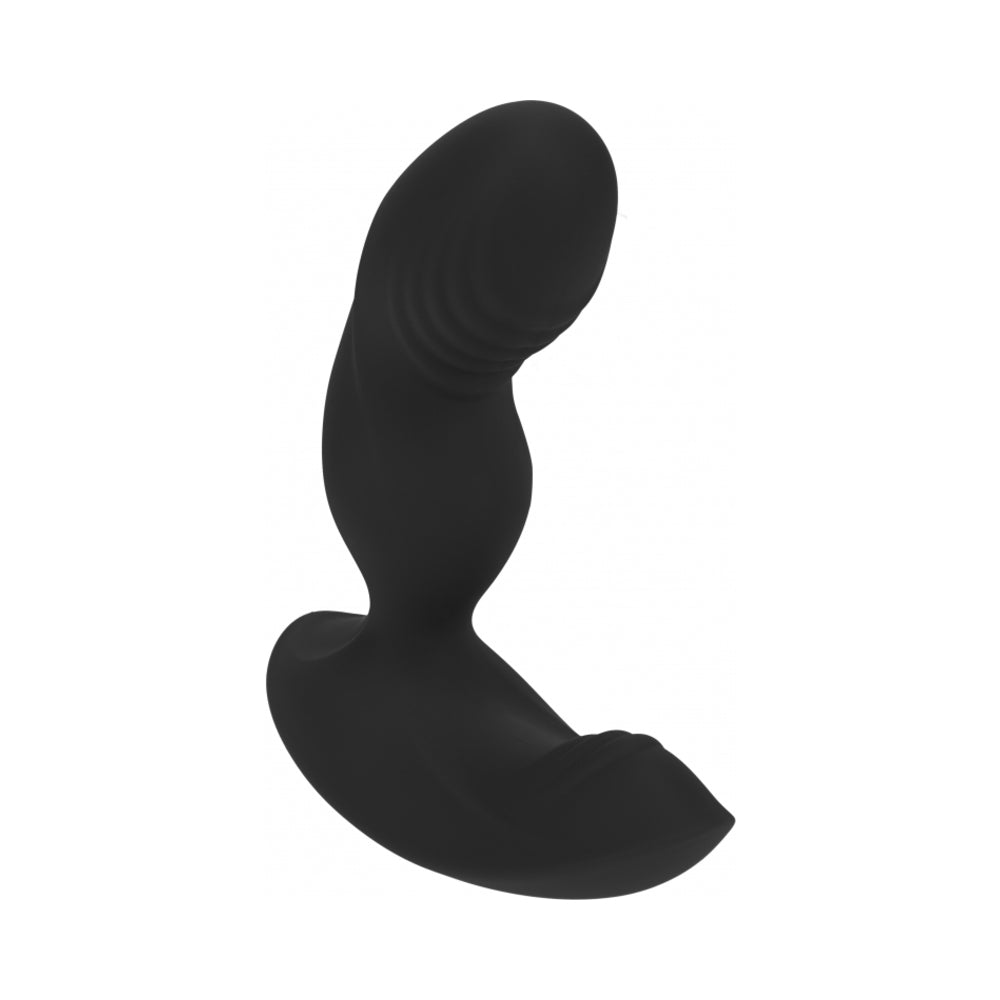 LEVELZ RIPPLE VIBRATING SILICONE PROSTATE STIMULATOR BLACK
