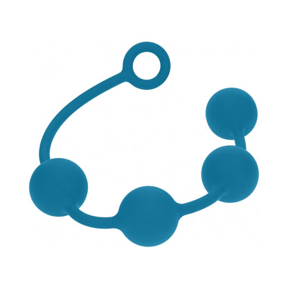 LEVELZ ROUND SILICONE ANAL BALLS XLARGE 50 MM TEAL