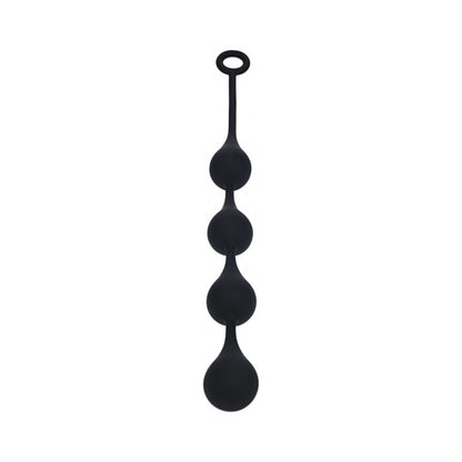 LEVELZ WATERDROP SILICONE ANAL BALLS LARGE 40 MM BLACK