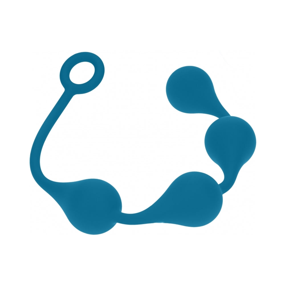 LEVELZ WATERDROP SILICONE ANAL BALLS LARGE 40 MM TEAL