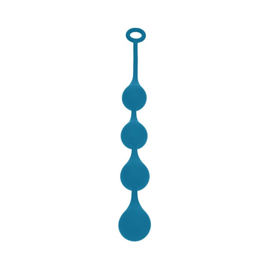 SHOTS - LEVELZ WATERDROP SILICONE ANAL BALLS XLARGE 50 MM TEAL