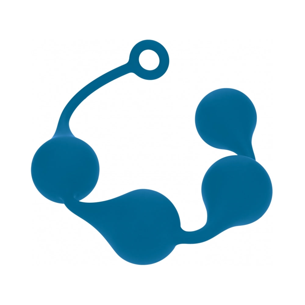 LEVELZ WATERDROP SILICONE ANAL BALLS XLARGE 50 MM TEAL