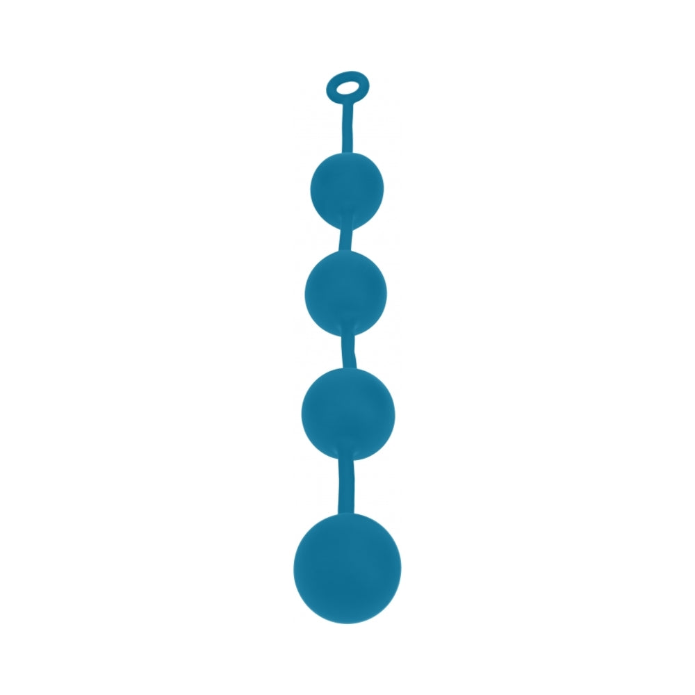 SHOTS - LEVELZ ROUND SILICONE ANAL BALLS XXLARGE 60 MM TEAL