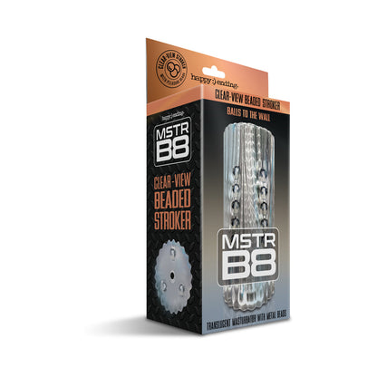 MSTR B8 CLEAR-VIEW BEADED STROKER BALLS TO THE WALL