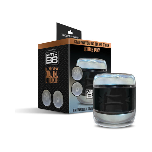GLOBAL NOVELTIES - MSTR B8 CLEAR-VIEW DUAL END STROKER DOUBLE PLAY